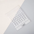 Autocollants 5D pour ongles en dentelle blanche avec motifs floraux fins TS-073 - Histoire de Dentelle (TS-073)