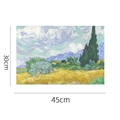 Set de table en PVC imprimé Les blés avec cyprès de Van Gogh de 30x45cm - Van Gogh - Champ de blé avec cyprès