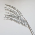 Silver sequin decorative branch with glitter dandelion effect for Christmas decor - Large Sequin Tassel Pick - Aesthetic Silver 57CM