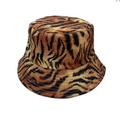 Chapeau bob d'extérieur avec motif tigre jaune et noir et coutures renforcées pour couples - Rayures de Tigre Jaune Noir (Couleur 1#)