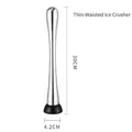 30cm professional stainless steel lemon muddler with black anti-slip base for cocktails - 30cm Slim Waist - Hot Item Price Drop