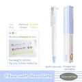 Triangle barrel retractable gel pen set in sky blue, chestnut brown, and pomelo yellow - Triangular Multi-color Retractable Gel Pen (Sea Salt Chocolate)