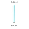 Blue reusable silicone stirring rod for resin DIY, 16.5cm double-headed craft tool - Blue Stirring Rod 04