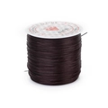 Dark brown stretchy elastic cord for DIY jewelry making and crystal bead stringing - 0.6mm*50m / Coffee