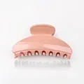 Elegant dusty pink claw clip with smooth glossy finish and durable metal spring - Pearlescent Pink