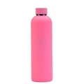 Matte pink 750ml double-walled stainless steel vacuum insulated sports water bottle - 750ml / Hot Pink