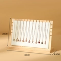 Large Size White PU Leather (Pine Wood Necklace Board)
