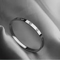 【30】silver 6mm With Ten Diamonds