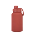 Matte brick red 650ml stainless steel sports bottle with handle for outdoor activities - 650ml / Sport / Brick Red