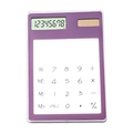 Calcolatrice solare portatile viola con display LCD a 8 cifre e tasti bianchi - 120*81*5mm / Viola