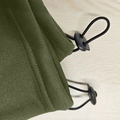 Army green hip-hop sweatpants with adjustable black drawstring and round buckle - S / Army Green