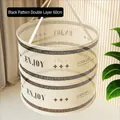 Double-layer 60cm beige drying net for socks and sweaters with black decorative patterns - New Enclosed Double Layer - 60cm