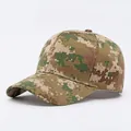 Classic cotton digital camouflage baseball cap in military green for outdoor activities - Adjustable / Khaki