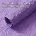 Textured wisteria purple flower wrapping paper with 3D crinkle effect, 5 sheets per pack - 52*55cm (5 Sheets/Pack) / Wisteria