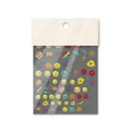 Classic smiley face and rainbow nail art stickers with ultra-thin flexible texture - Classic Smiley Face Rainbow Style (to621)