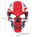 Halloween skull mask with British Union Jack flag design for carnival party cosplay - Union Jack Flag Style DDB21019