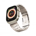 Correa de acero inoxidable gris titanio con botón naranja para Apple Watch Ultra - Apple 38/40/41MM / Luz Estelar