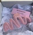 Summer wavy hair claw clip in jelly pink resin finish presented in a premium gift box - Jelly Pink