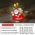 Christmas cartoon character window stickers available in multiple sizes up to 100x125cm - Christmas Series (P-SD417) / Small (30x35cm)