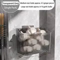 Contenitore da cucina a parete grigio trasparente per conservare zenzero e aglio - Confezione da 1 / Grande / Grigio Trasparente