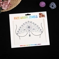 Sparkling acrylic rhinestone body jewels for festival parties with handcrafted gems - White Design 4