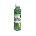 250ml apple scented green cat litter deodorizer beads in a vertical bottle display - 250ml (Green Apple)