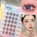 Self-adhesive mermaid style false eyelash clusters for a natural look and quick application - Self-Adhesive Mermaid Style