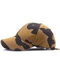 Gorra de béisbol con estampado de vaca amarillo jengibre con manchas negras y visera curva - Estampado de Vaca Marrón / Marrón