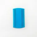 Peigne anti-puces double face bleu ciel pour animaux avec dents fines en plastique - Bleu clair