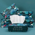Thick disposable facial towel 50pcs pack with 200x200mm textured cotton wipes - Birds and Flowers Design 20x20cm 50 Pcs