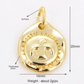 Colgante pájaro dorado 14x20mm con diseño de sol y águila en relieve para joyería DIY - Águila (Pequeña)