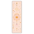 Pink bohemian sun and moon wall tapestry with geometric patterns and mystical symbols - Style 11 / 40x150cm