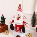 Scatola regalo a forma di Babbo Natale in tessuto con decorazioni natalizie festive - Babbo Natale