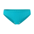 Lake blue ribbed cotton panties for women with breathable dual-layer crotch - Medium Blue