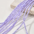 Macro detail of 3mm purple natural freshwater shell beads for DIY jewelry making - 12# Lavender Purple Shell Round Beads / Approx. 126pcs/3-3.5mm