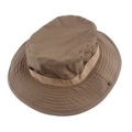 Brown tactical boonie hat with breathable vents and wide brim for outdoor activities - One Size / Khaki