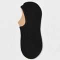 Calcetines invisibles negros transpirables de algodón con bordes elásticos para mujer - Talla Única 34-40 / Negro