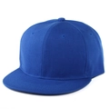 Cappello hip hop snapback blu reale con visiera piatta in cotone twill - Regolabile / Blu scuro