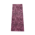 Jupe en maille filet moulante à motif léopard rose et violet en tissu extensible - Violet