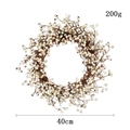 Christmas wreath featuring white berries and dry branches, 40cm holiday door decoration - Dead Branches White Berry Wreath