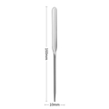 Espátula de maquillaje de acero plateado 160mm herramienta profesional para base - Acero Inoxidable 304 Alta Calidad/Espátula para Base / Bolsa de PP