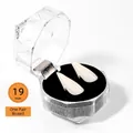 Vampire fangs 19mm pair in transparent gift box for Halloween costume makeup - 19mm Pair Boxed