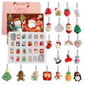 Calendario de Adviento de joyas con 24 charms azules y rosas para pulseras DIY - Navidad Resina SDT065-1