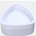 Stampo singolo bianco triangolare per sushi in plastica alimentare per onigiri fai-da-te - Bianco / Grande