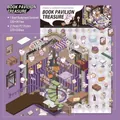 3D cute DIY scene stickers Treasure Library series with magic room theme and PET material - Simno 4.0 Book Treasure