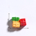 Miniature resin gift boxes in red yellow green for DIY micro landscape decor - 10# Gift Box