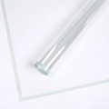 Waterproof clear floral wrapping paper with elegant light green border accents - 56*56CM / Lime