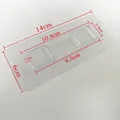 6x14cm transparent frosted adhesive wall hooks for bathroom and kitchen wall mounting - 6x14cm Long Strip Buckle (10.4)