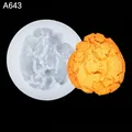 3D-Brot-Silikonform A643, 10x10x2cm, für DIY-Kerzen und handgemachte Seifenherstellung - 2# Unregelmäßig Flach / 2# Durchscheinend-A643 / Halbtransparent