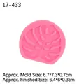 Pink Monstera leaf silicone mold for fondant and chocolate, mold size 6.7x7.3x0.7cm - Small / Pink